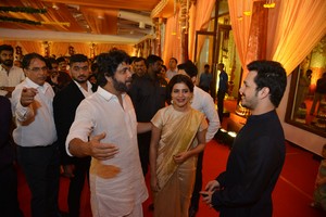 Akkineni Family at Nimmagadda Prasad Daughter Wedding